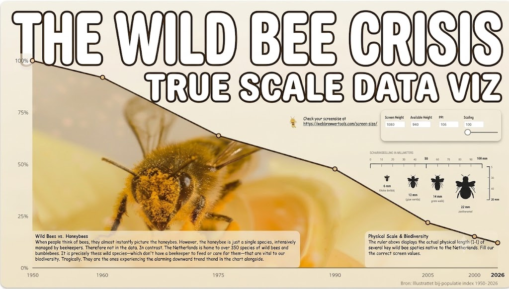 True Scale Data Viz: The Wild Bee Crisis