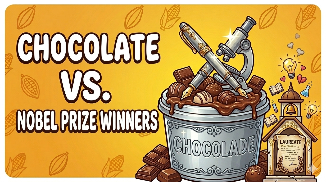 Chocolate Consumption vs. Nobel Prize Winners